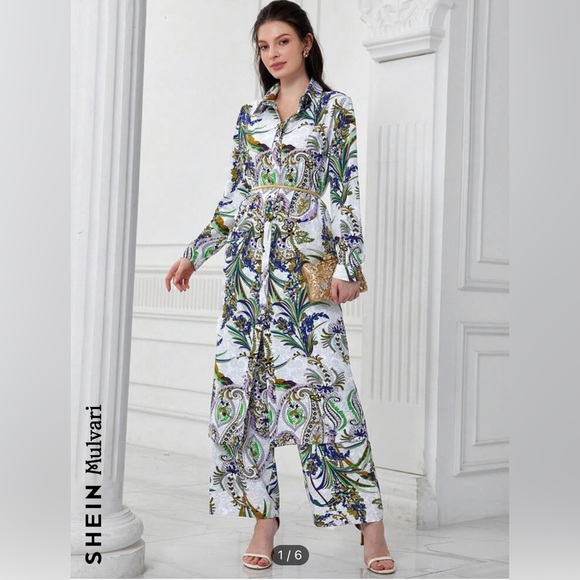 Wide leg pants + tunic - Picture 1 of 5